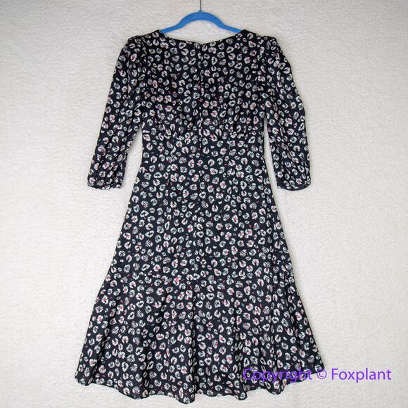 New!  Bailey 44 Olivia‎ Puff-Sleeve Leopard Print Dress, women size 0 - Picture 12 of 15